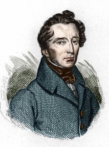 Retrato de Alphonse de Lamartine (1790-1869) poeta francés