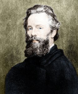 Retrato del poeta y novelista estadounidense Herman Melville (1819-1891). de Unknown artist