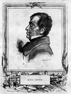 Retrato de André Marie Ampère (1775 - 1836) físico francés. de Unknown artist