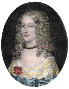 Retrato de Anne-Genevieve de Bourbon-Conde (1619-79) Duquesa de Longueville - Retrato de Anne Genevieve de Bourbon Conde, Duquesa de Longueville (1619-1679) grabado del siglo XIX