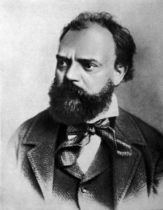 Retrato de Anton (Antonin) Dvorak (1841 - 1904), compositor checo
