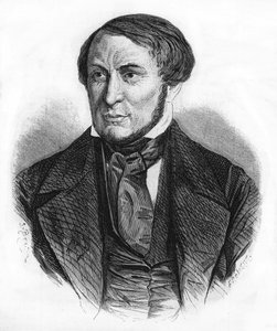 Retrato de Auguste Barbier (1805 - 1882), escritor francés. Grabado de 1870. de Unknown artist