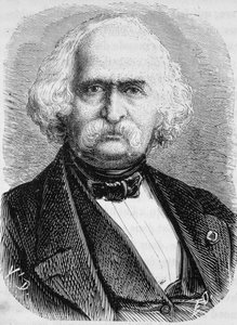 Retrato de Auguste Perdonnet, ingeniero civil. Grabado de finales del siglo XIX en 