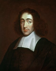 Retrato de Baruch Spinoza (1632-1677), filósofo holandés, también conocido como Bento de Espinosa o Benedictus de Spinoza o Benedictus de Spinoza - pintura anónima. Colección particular.