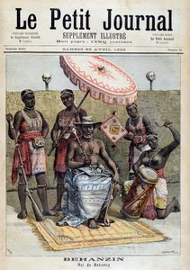 Retrato de Behanzin (1844-1900), rey de Dahomey (Benín) - en "Le Petite Journal" del 23/4/1892 de Unknown artist