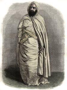 Retrato de Ben Mahi Ed Din Abd El Kader (Abd El-Kader) (1808-1883) ABDELKADER, Emir de Mascara, líder militar y religioso de Unknown artist