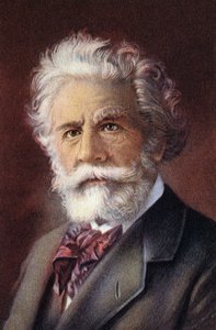 Retrato de Camille Flammarion, astrónomo y periodista científico francés. de Unknown Artist