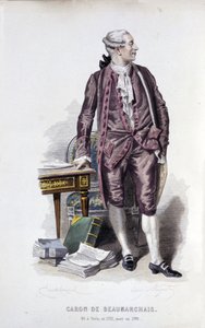 Retrato de Caron de Beaumarchais (1732 - 1799) de Unknown artist
