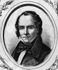 Retrato de Casimir Delavigne, poeta y dramaturgo francés (1793-1843). Grabado de 1866 de Unknown artist