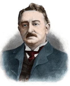 Retrato de Cecil John Rhodes (1853-1902) empresario británico y administrador colonial.