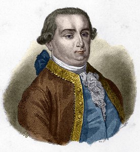 Retrato de Cesare Bonesana, Marqués de Beccaria (1738 - 1794), jurista italiano de Unknown artist