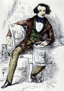 Retrato de Charles Dickens (1812-1870), escritor inglés.