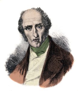 Retrato de Charles Fourier, teórico socialista francés de Unknown artist