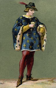 Retrato de Carlos VI (1368-1422), Rey de Francia.