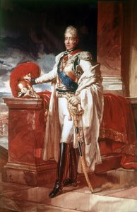 Retrato de Carlos X (1757 - 1836), Rey de Francia de 1824 a 1830. Pintura. Museo de Capodimonte, Nápoles.