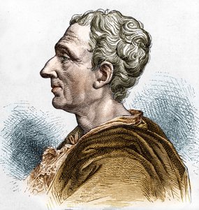 Retrato de Charles de Secondat (1689 - 1755), Barón De La Brède y Montesquieu. Grabado del siglo XIX de Unknown artist