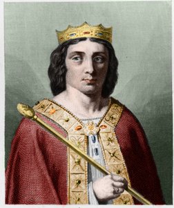 Retrato de Childerico II (v. 653 - 675), Rey de Austrasia - en 