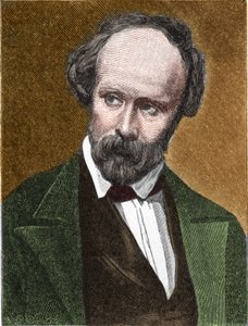 Retrato de Christian Friedrich Hebbel (1813-1863) poeta y dramaturgo alemán