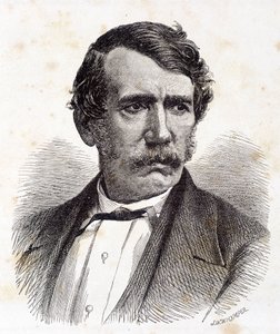 Retrato de David Livingstone, misionero y explorador británico (1813-1873) - en “Tour du Monde”, 2do sem. 1875 de Unknown artist