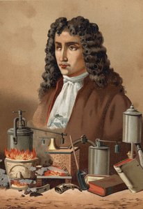 Retrato de Denis Papin (1647 - 1714) de "La Ciencia y sus Hombres" por Louis Figuier. Barcelona 1881 de Unknown artist