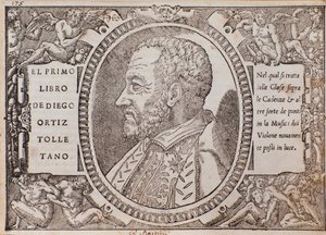 Retrato de Diego Ortiz Toledano (xilografía) de Unknown artist