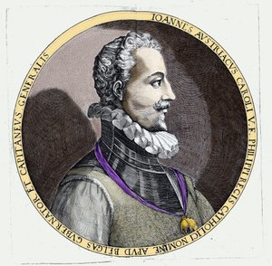 Retrato de Don Juan de Austria (1547-1578), hijo ilegítimo de Carlos V (1500 - 1558). Grabado de Unknown artist