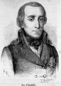 Retrato del Duque Louis Antoine Henri de Bourbon, Duque de Enghien (1772-1804), príncipe francés, fusilado por Bonaparte el 21 de marzo de 1804