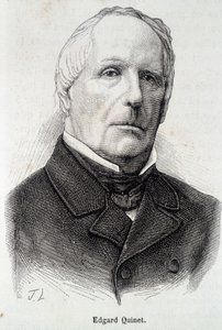 Retrato de Edgar (Edgard) Quinet, historiador francés (1803 - 1875) de Unknown artist