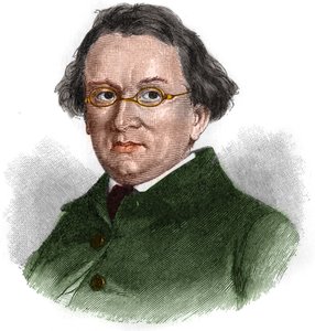 Retrato de Eduard Mörike (1804-1875), escritor romántico alemán.