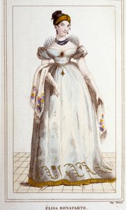 Retrato de Elisa Bonaparte (Maria Anna dit Eliza) de Unknown artist