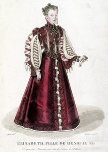 Retrato de Elisabeth, hija de Enrique II, Rey de Francia (1519-1559) de Unknown artist