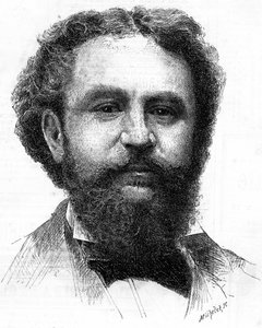 Retrato de Emile Bergerat (1845-1923), escritor francés de Unknown artist