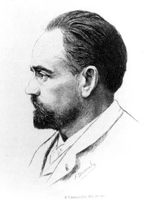 Retrato de Émile Zola por F. Desmoulin de Unknown artist