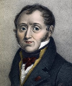 Retrato de Emmanuel de Las Cases (1766-1842) historiador francés - grabado del siglo XIX de Unknown artist