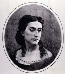 Retrato de Erminia Frezzolini. Soprano italiana (1818-1884)