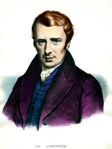 Retrato de Felicité Robert de Lamennais (1782-1854) escritor francés de Unknown artist