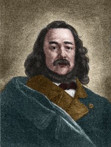 Retrato de Ferdinand Freiligrath (1810-1876) escritor alemán. de Unknown artist