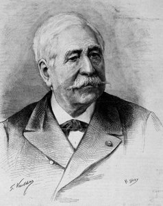 Retrato de Ferdinand de Lesseps (1805 - 1894).
