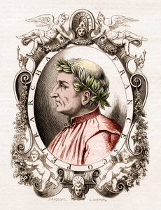 Retrato de Francesco Petrarca (1304-1374), poeta italiano de Unknown artist