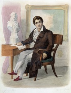 Retrato de François-Joseph (François Joseph) Talma (1763-1826), comediante francés. en Ed. Mennechet, “Le Plutarque français” de Unknown artist