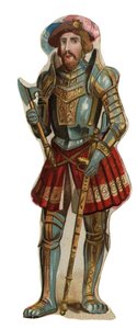 Retrato de Francisco I (1494 - 1547), Rey de Francia. Cromolitografía, finales del siglo XIX. de Unknown artist