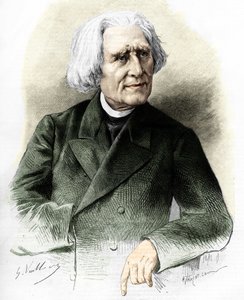 Retrato de Franz Liszt (1811-1886) compositor y pianista húngaro. de Unknown artist