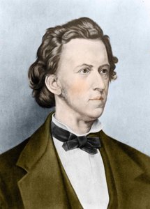Retrato de Frédéric Chopin (1810-1849), compositor polaco.