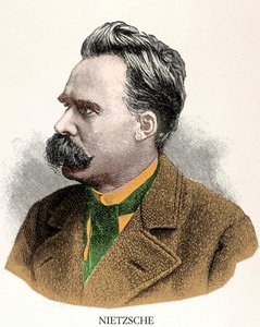 Retrato de Friedrich Nietzsche (1844 - 1900).