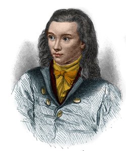 Retrato de Friedrich von Hardenberg, conocido como Novalis (1772-1801), poeta alemán del movimiento romántico