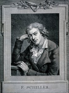 Retrato de Friedrich von Schiller (1759 - 1805), poeta y dramaturgo alemán de Unknown artist