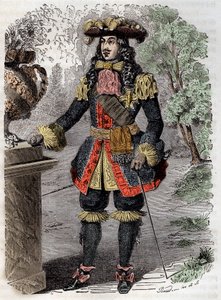 Retrato de Gabriel Nicolas de la Reynie (1625-1709) primer teniente general de policía de París (Retrato de Gabriel-Nicolas de la Reynie fundador de la primera fuerza policial moderna) Grabado siglo XIX Colección privada de Unknown artist