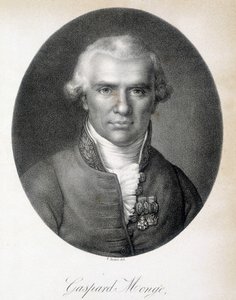 Retrato de Gaspard Monge, Conde de Peluse (1746 - 1818), matemático francés - grabado de Unknown artist