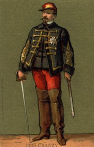 Retrato del General Chanzy (1823-1883). Cromolitografía de finales del siglo XIX de Unknown artist