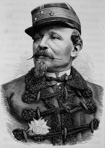 Retrato del General Chanzy (1823 - 1883). Grabado de finales del siglo XIX en “Histoire de France” de H. Martin de Unknown artist